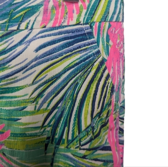 LILLY PULITZER MULTI SCARLET MACAW PRINT NICKI Cotton Flat Front Skort Size OO - Picture 5 of 15
